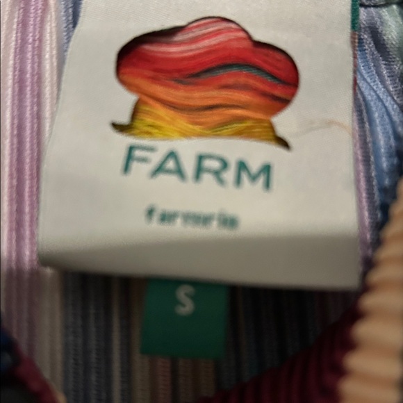 Farm Rio Multicolor Striped tunic small - Picture 2 of 3